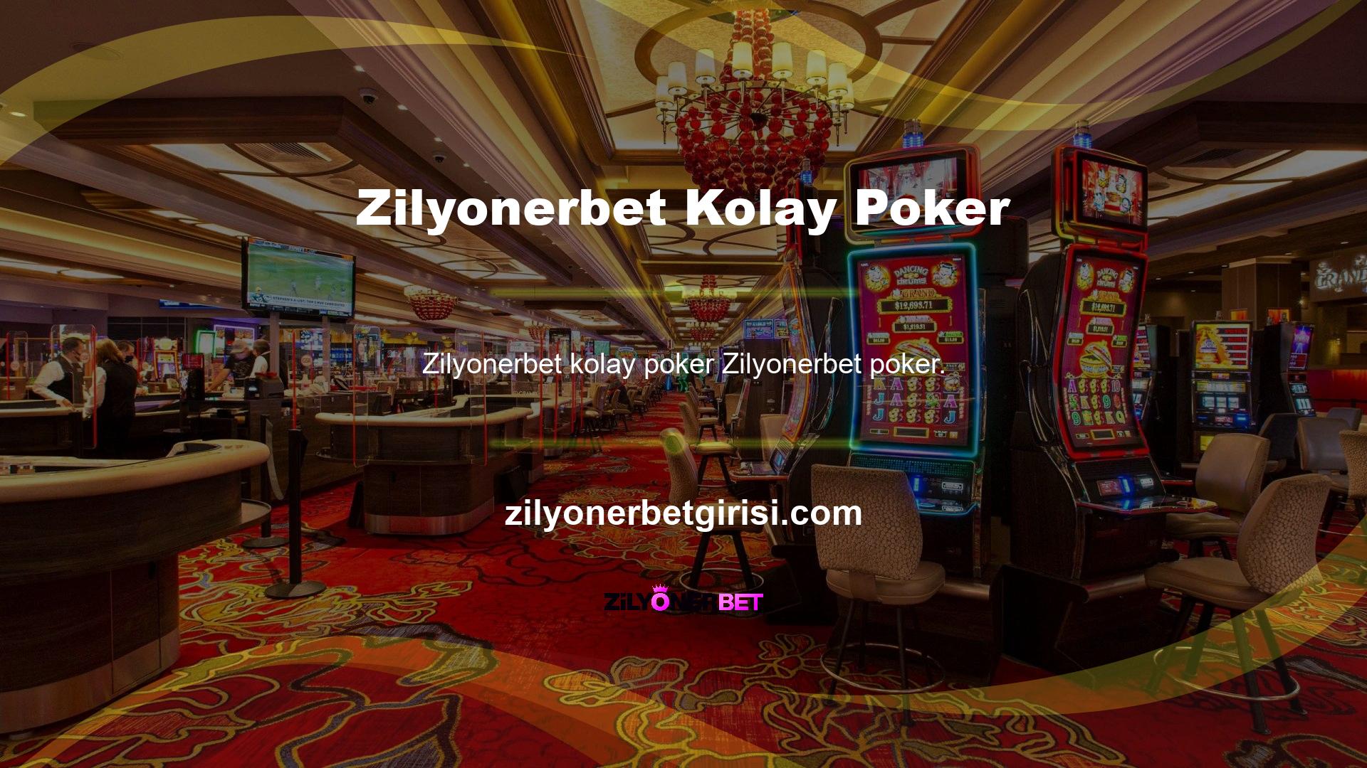 Oynaması kolay ve eski kart oyunu poker çevrimiçi bahis sitesi avantajı olarak öne çıkıyor