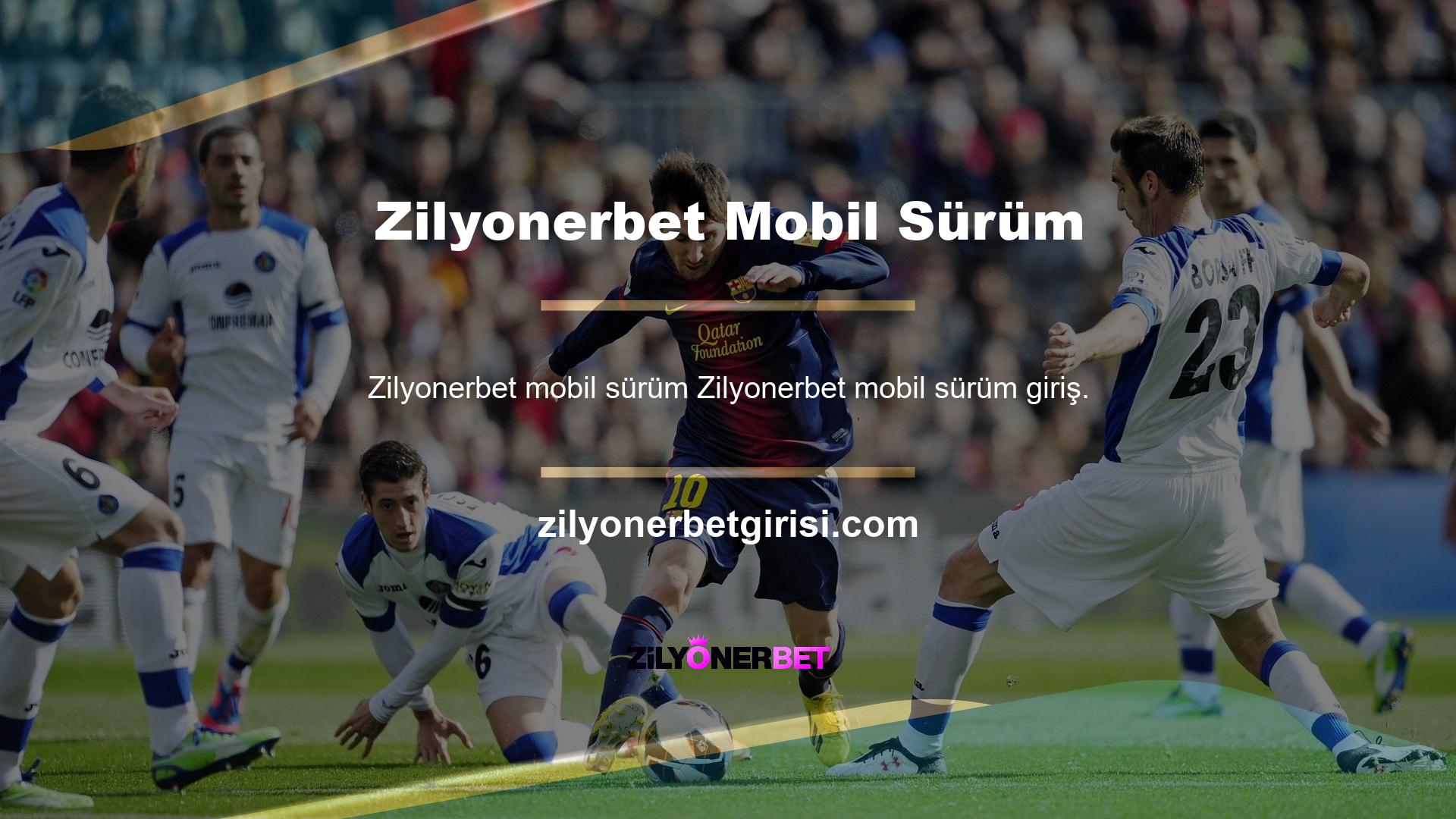Zilyonerbet sitesine mobil erişim ile erişmek için cep telefonu internete bağlanmalıdır